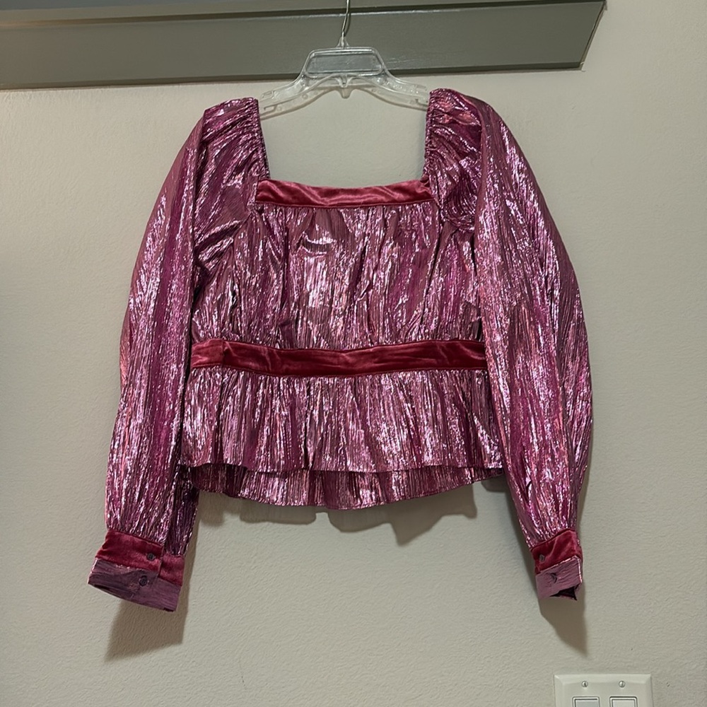 Avara Pink Bow Top SZ XL NWOT - Picture 3 of 6